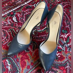 VGUC Brooks Brothers D’Orsay Cutout Pump Stiletto Heels, Sz 9